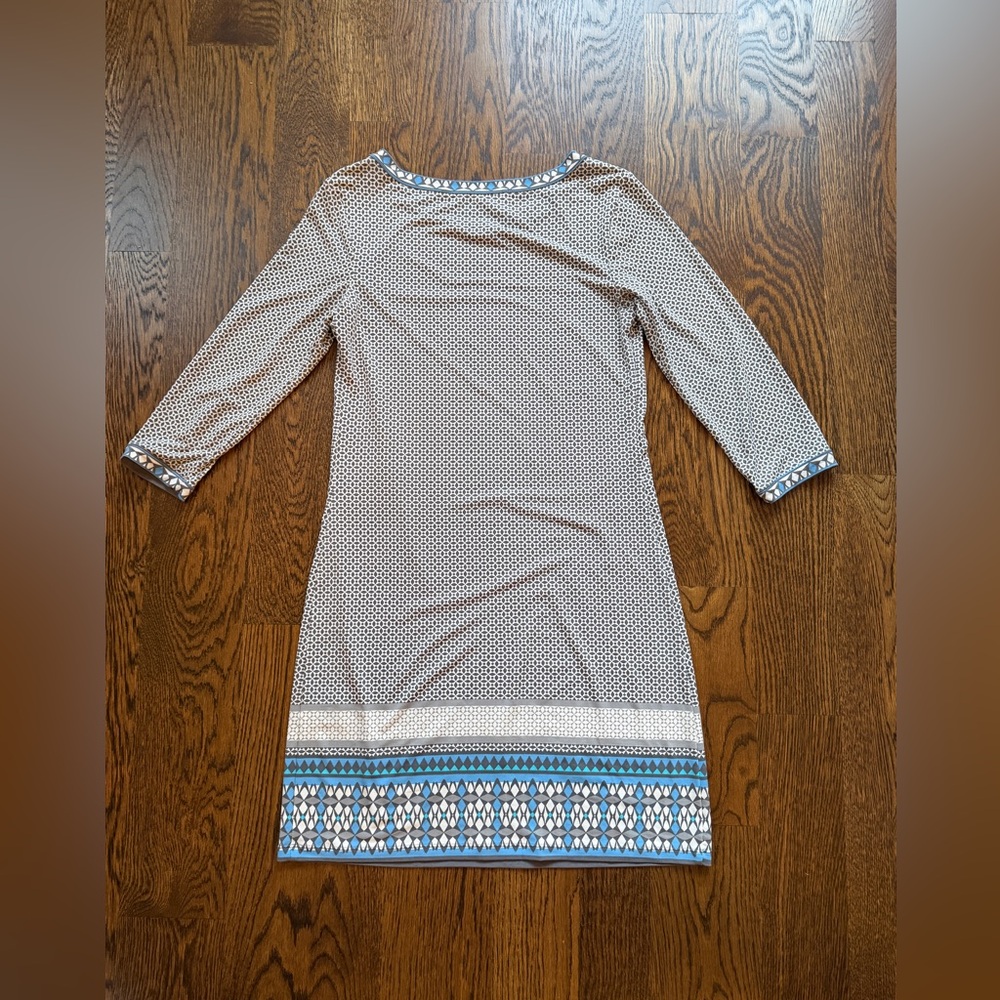 Max Studio Patterned Geometric Tunic Style Dress … - image 5